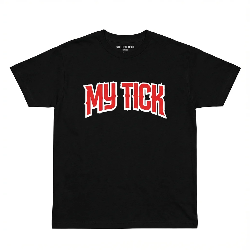 MY TICK Classic Black Tee